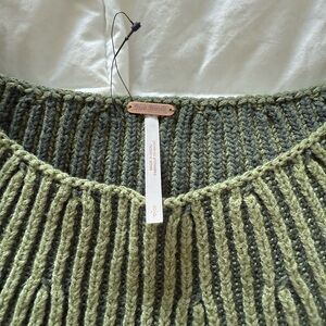 Free People Olive and Sage Women's Sweater
